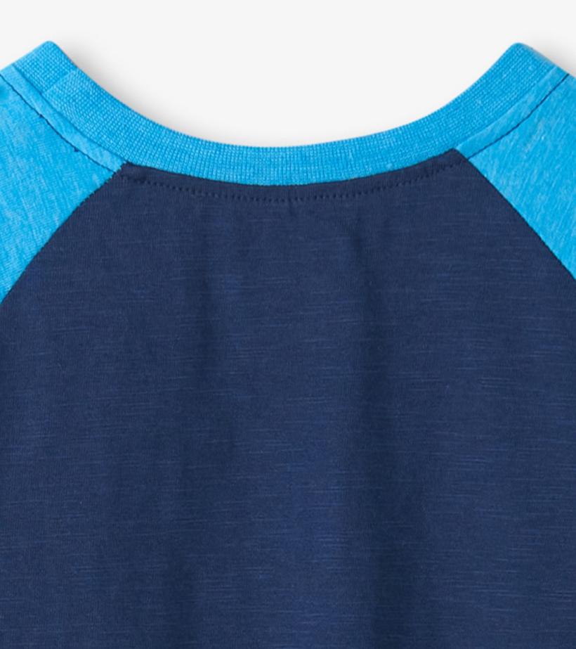 Boys Boys Sharks Raglan T-Shirt | Hatley Tops