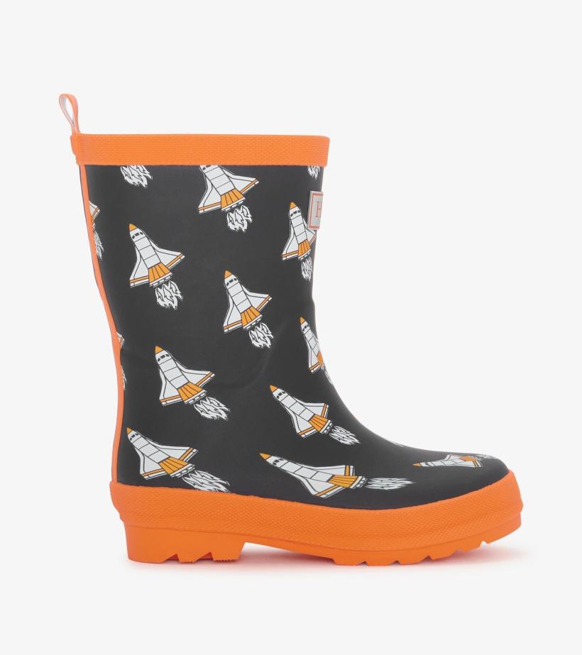 Boys Boys Space Shuttles Matte Rain Boots | Hatley Rainwear