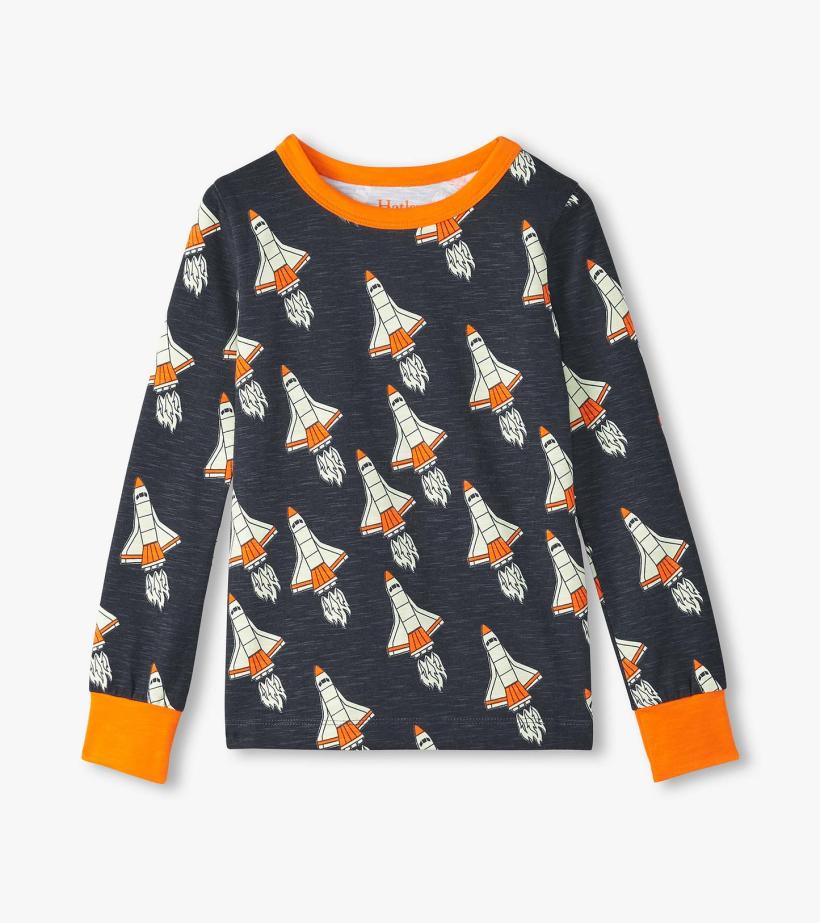 Boys Boys Space Shuttles Pajama Set | Hatley Sleepwear