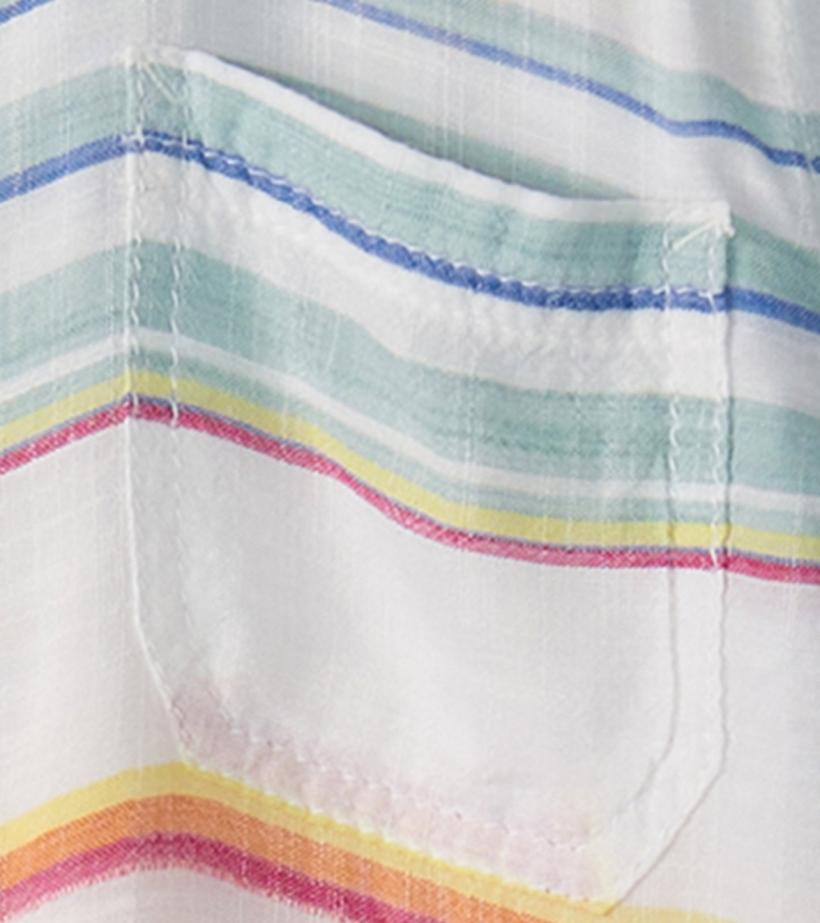 Boys Boys Summer Stripe Short Sleeve Button Down | Hatley Tops
