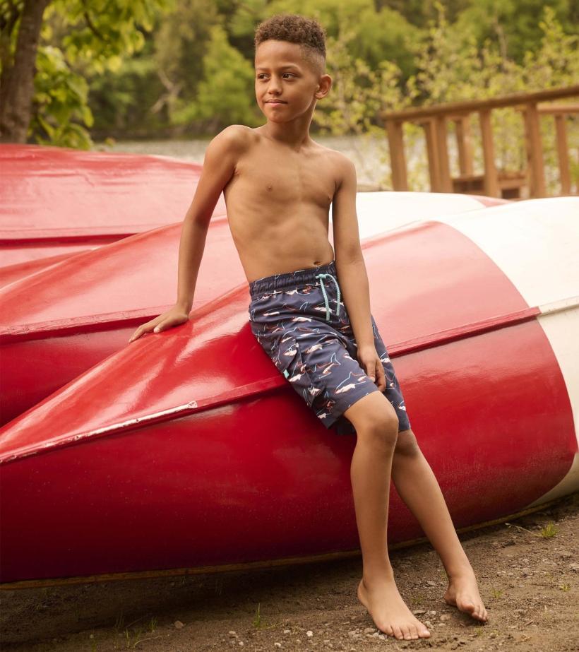 Boys Boys Swimming Sharks Board Shorts | Hatley Swimwear
