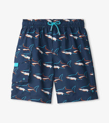 Boys Boys Swimming Sharks Board Shorts | Hatley Swimwear