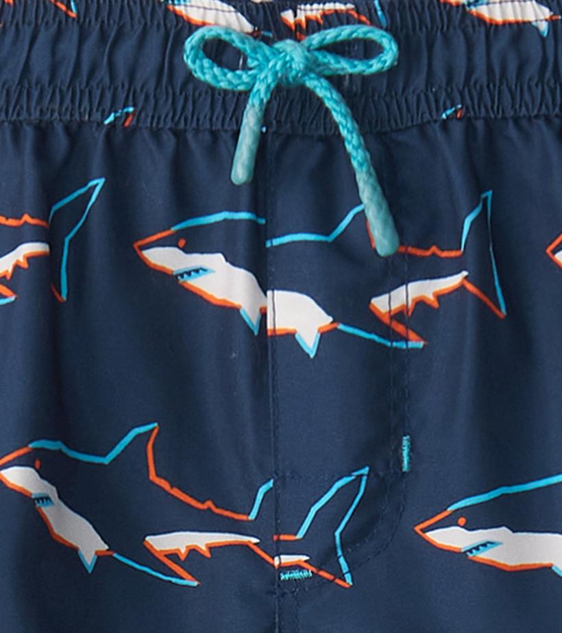 Boys Boys Swimming Sharks Board Shorts | Hatley Swimwear