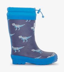 Boys Boys T-Rex Attack Sherpa Lined Rain Boots | Hatley Rainwear