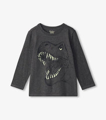 Boys Boys T-Rex Glow In The Dark Long Sleeve T-Shirt | Hatley Tops
