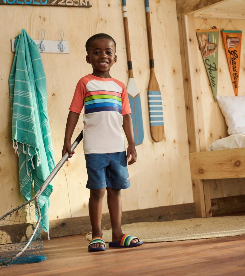 Boys Boys Textured Shark Swim Trunks | Hatley Swimwear