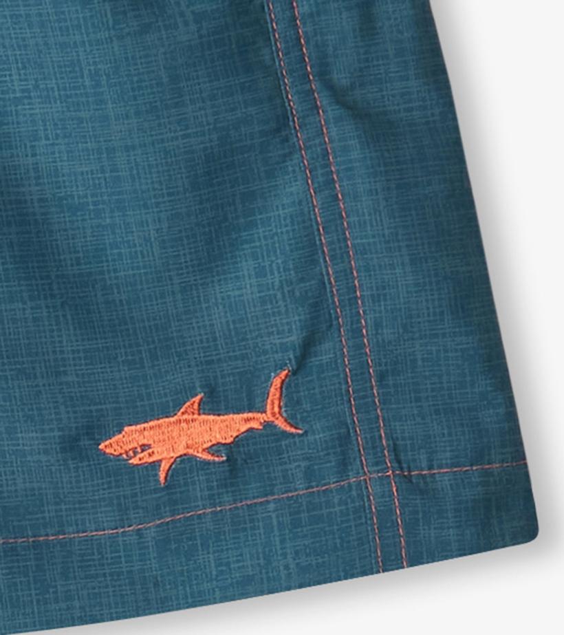 Boys Boys Textured Shark Swim Trunks | Hatley Swimwear