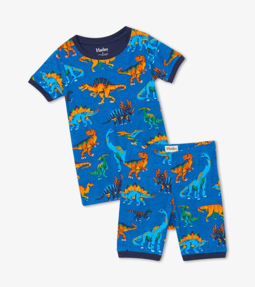 Boys Dino Park Organic Cotton Short Pajama Set | Hatley Sleepwear