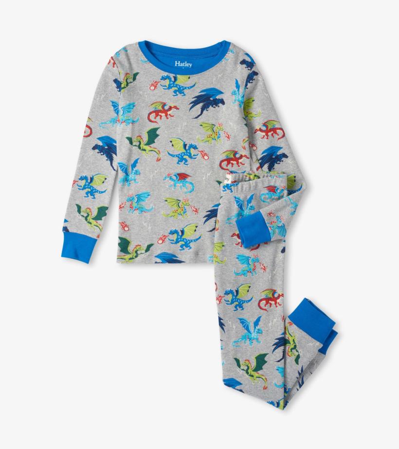 Boys Dragon Realm Organic Cotton Pajama Set | Hatley Sleepwear