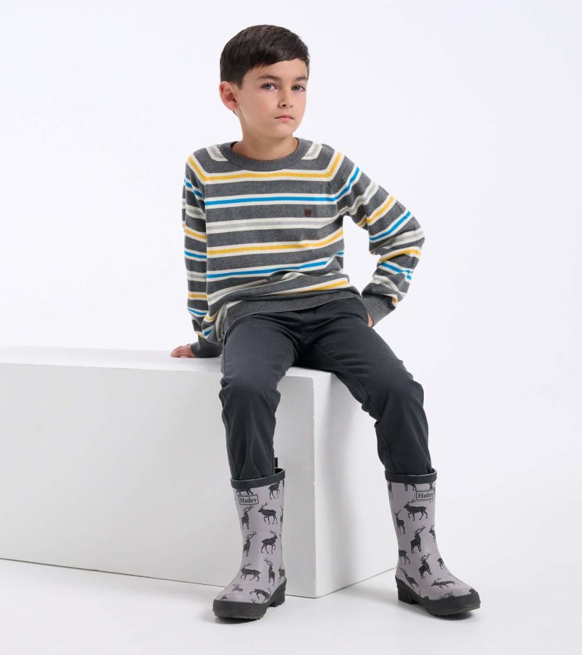 Boys Magestic Elk Matte Rain Boots | Hatley Rainwear