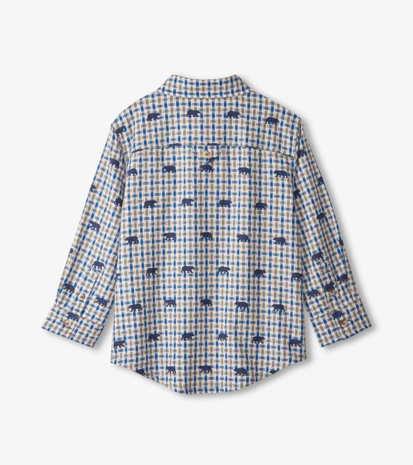 Boys Mini Bears Button Down Shirt | Hatley Tops
