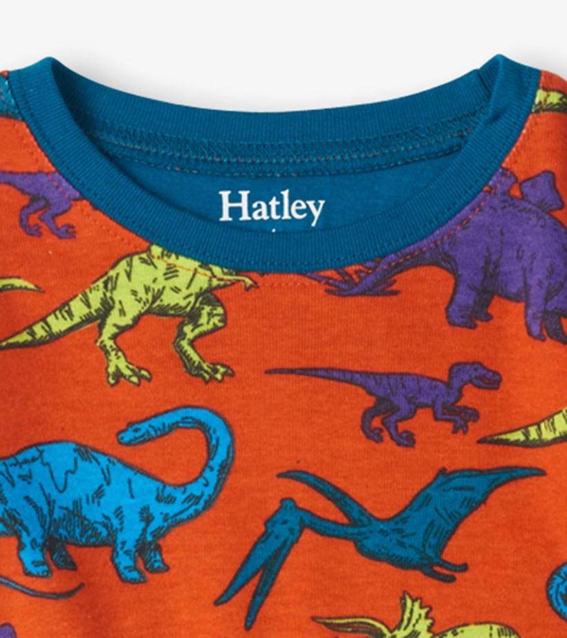 Boys Real Dinosaurs Organic Cotton Pajama Set | Hatley Sleepwear