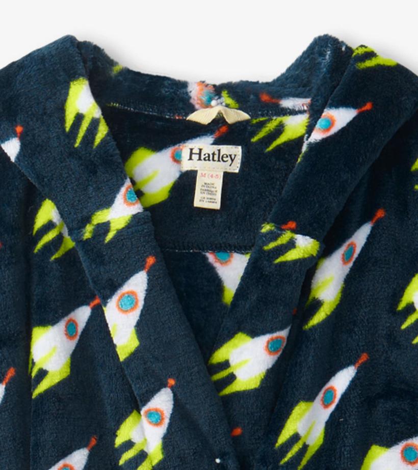 Boys Rocket Man Fleece Robe | Hatley Sleepwear