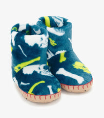 Boys/Baby &amp; Toddler Baby Boys Dino Fossils Fleece Slippers | Hatley Sleepwear