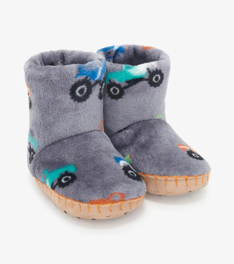 Boys/Baby &amp; Toddler Baby Boys Monster Trucks Fleece Slippers | Hatley Sleepwear