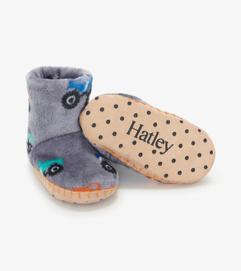 Boys/Baby &amp; Toddler Baby Boys Monster Trucks Fleece Slippers | Hatley Sleepwear