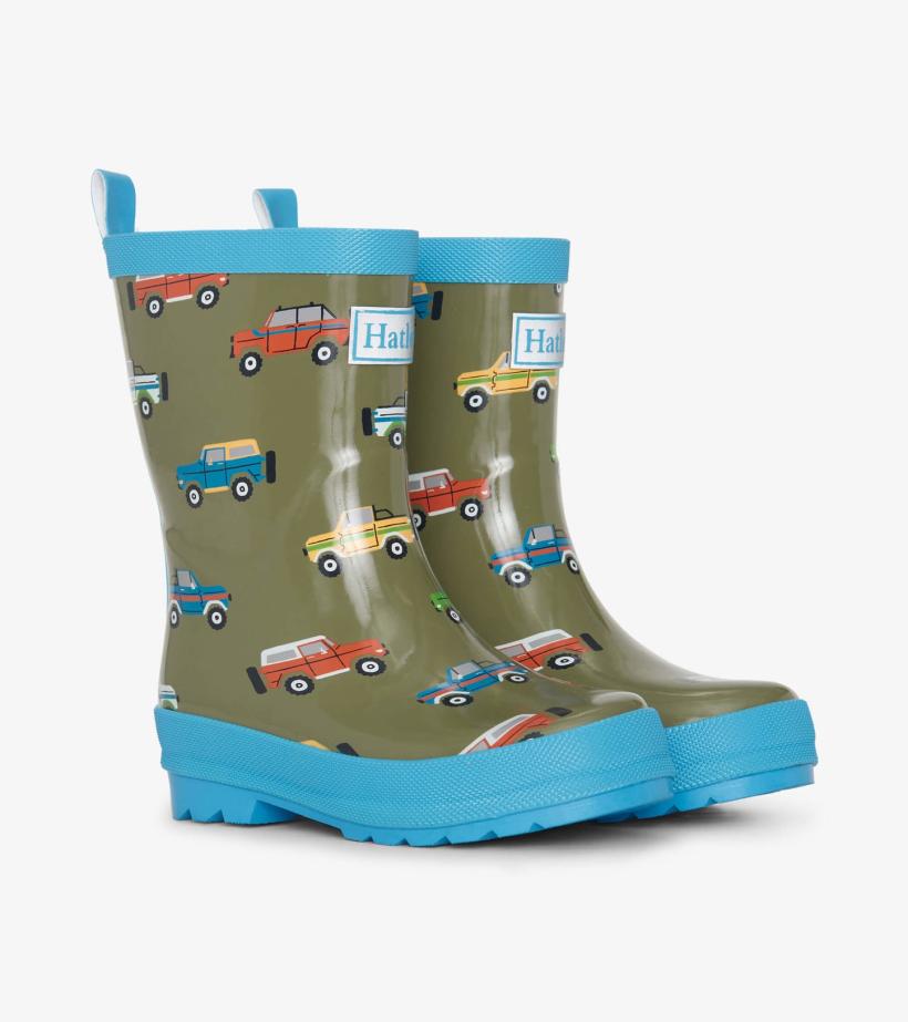 Boys/Baby &amp; Toddler Boys Off Roading Shiny Rain Boots | Hatley Rainwear