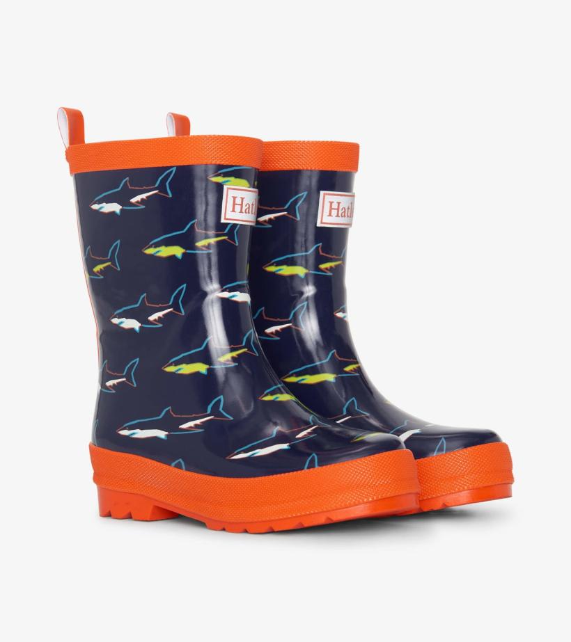Boys/Baby &amp; Toddler Boys Shark Shiny Rain Boots | Hatley Rainwear