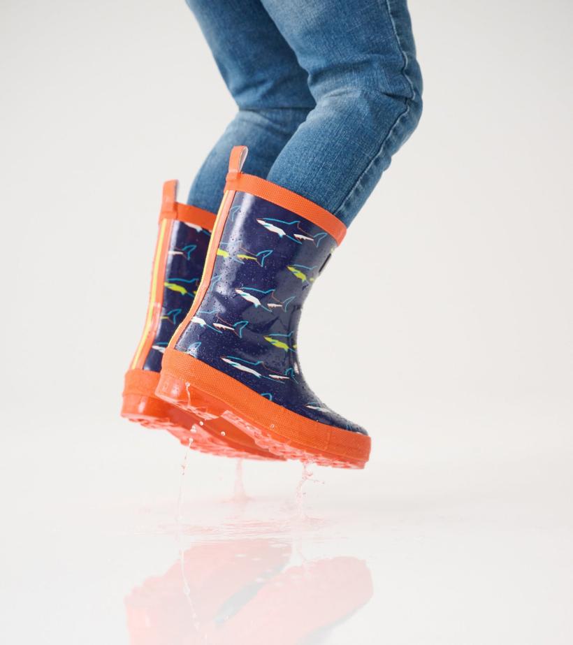 Boys/Baby &amp; Toddler Boys Shark Shiny Rain Boots | Hatley Rainwear
