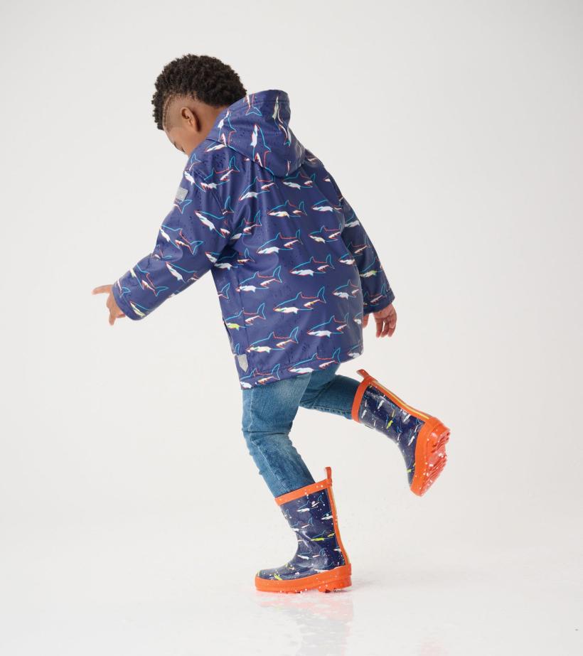 Boys/Baby &amp; Toddler Boys Shark Shiny Rain Boots | Hatley Rainwear
