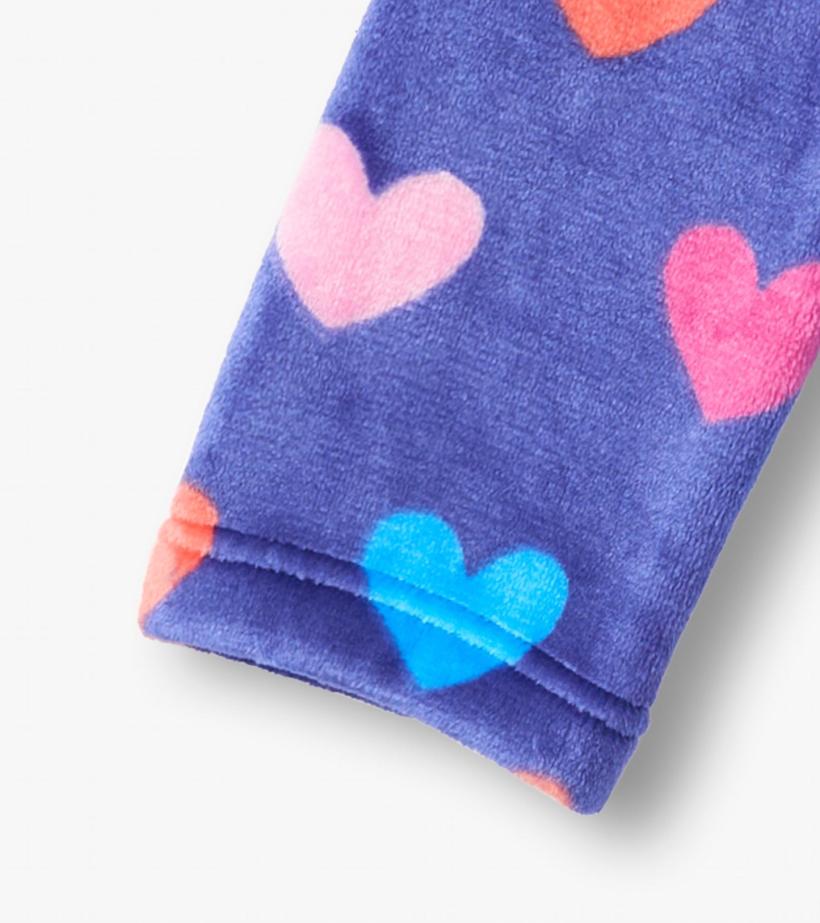 Girls Baby Girls Hearts Fleece Robe | Hatley Sleepwear
