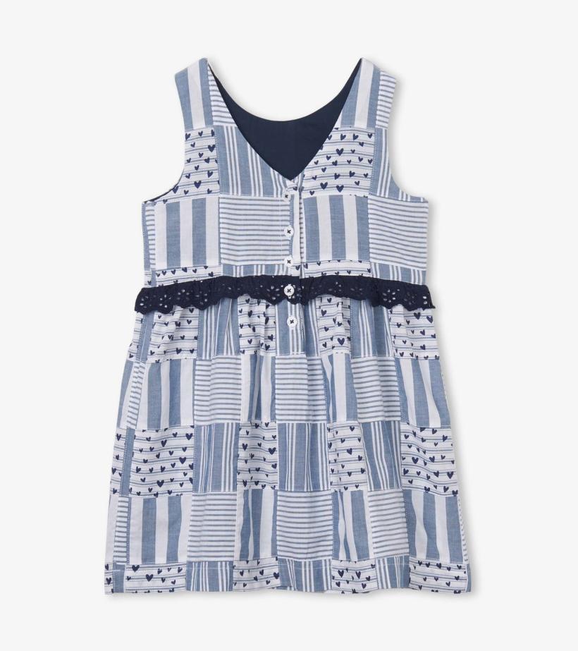 Girls Blue Madras Dress | Hatley Dresses