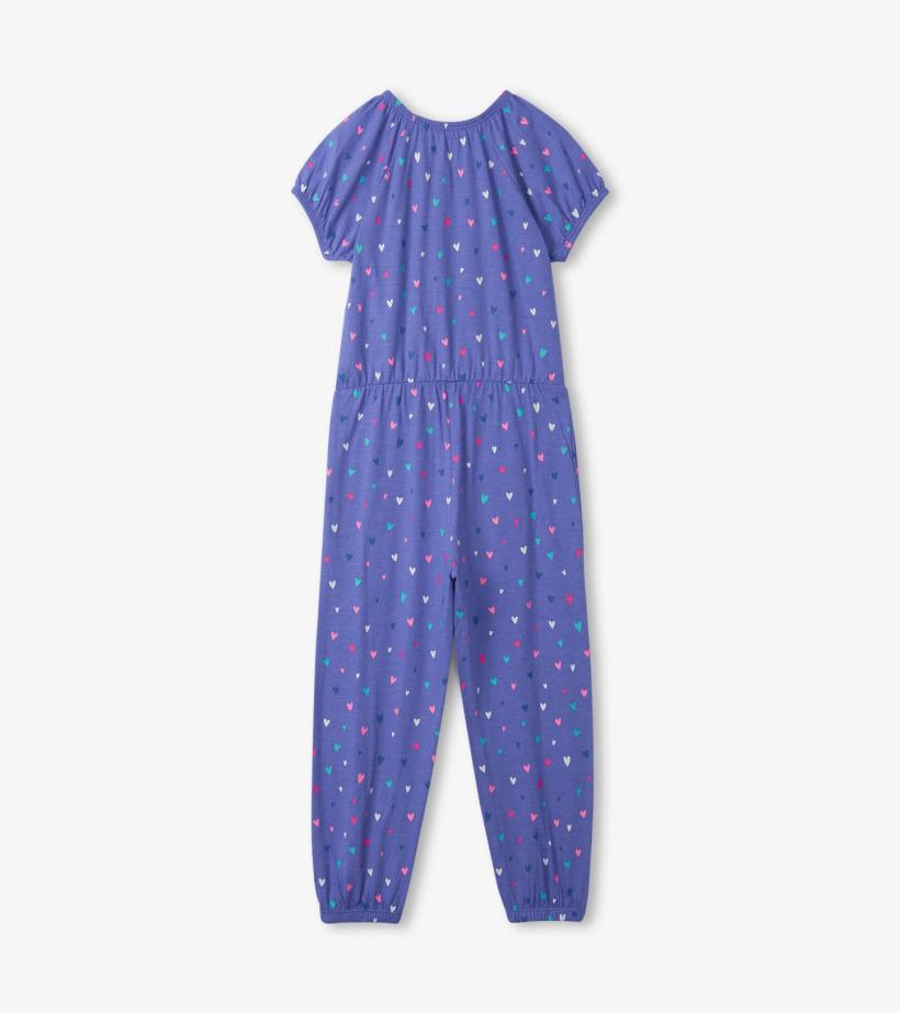 Girls Confetti Hearts Jumpsuit | Hatley Rompers