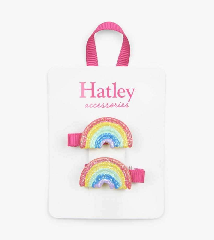 Girls Double Rainbow Hair Clips | Hatley Accessories