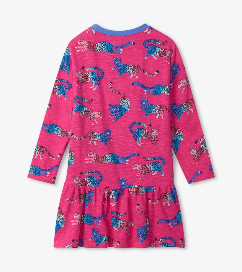 Girls Fab Cheetahs Front Pocket Dress | Hatley Dresses