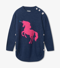 Girls Fantastical Unicorn Chunky Sweater Tunic | Hatley Tops