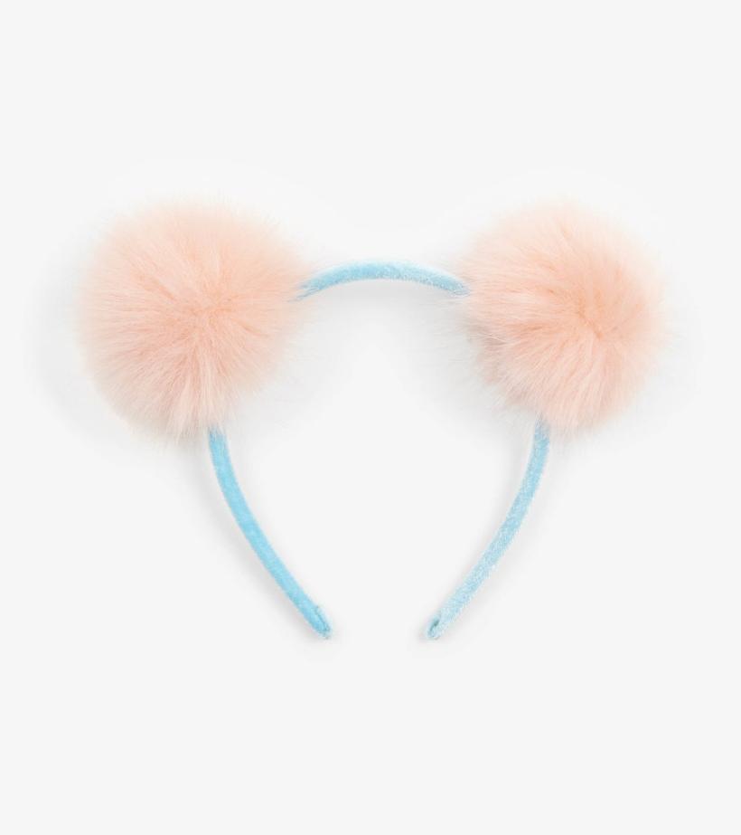 Girls Fluffy Pink Pom Poms Headband | Hatley Accessories