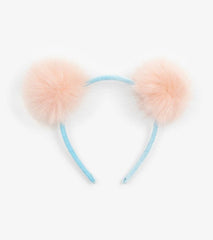 Girls Fluffy Pink Pom Poms Headband | Hatley Accessories