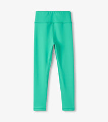 Girls Girls Aqua Green Active Leggings | Hatley Bottoms