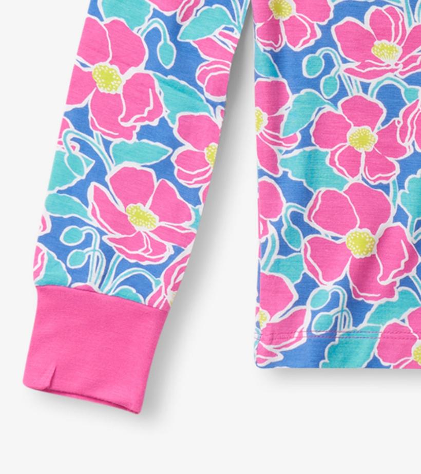 Girls Girls Big Poppies Bamboo Pajama Set | Hatley Sleepwear