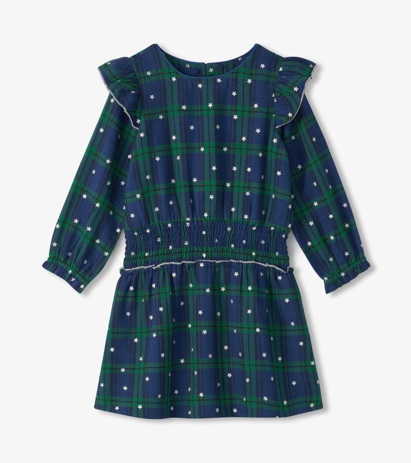 Girls Girls Blackwatch Plaid Smocked Waist Dress | Hatley Dresses