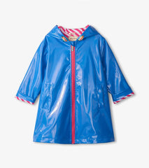Girls Girls Blue Glitter Swing Jacket | Hatley Rainwear