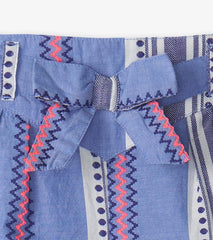 Girls Girls Boho Stripe Paper Bag Shorts | Hatley Bottoms