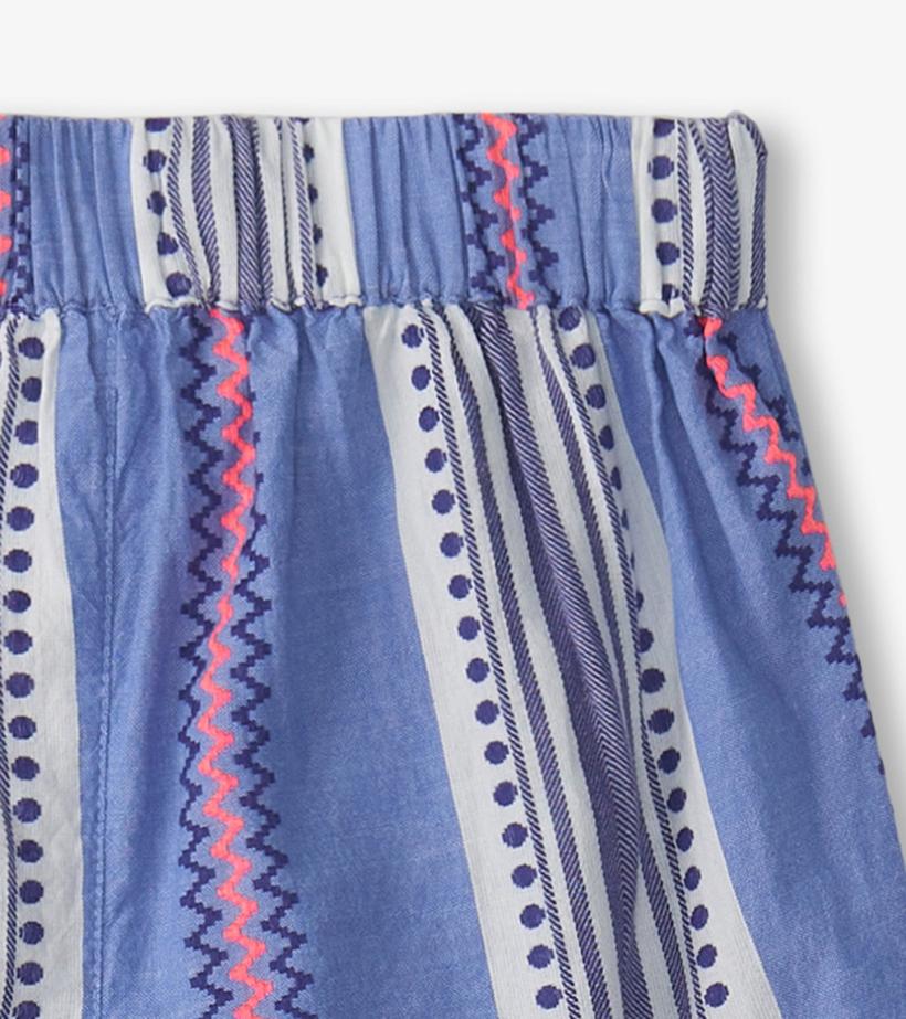 Girls Girls Boho Stripe Paper Bag Shorts | Hatley Bottoms