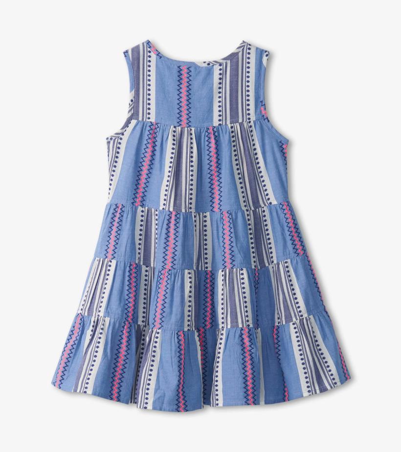 Girls Girls Boho Stripe Tiered Dress | Hatley Dresses
