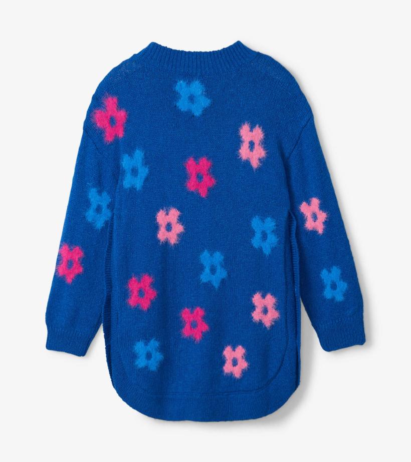 Girls Girls Bold Flowers Sweater Tunic | Hatley Sweaters