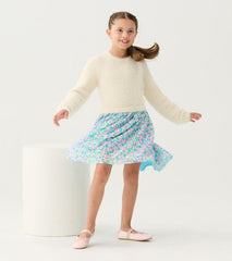Girls Girls Cami Lace Fuzzy Mixed Sequin Skirt Dress | Hatley Dresses
