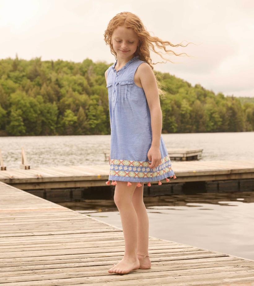 Girls Girls Chambray Pintuck Dress | Hatley Dresses