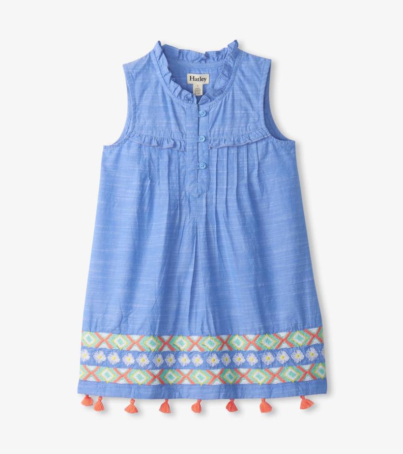 Girls Girls Chambray Pintuck Dress | Hatley Dresses