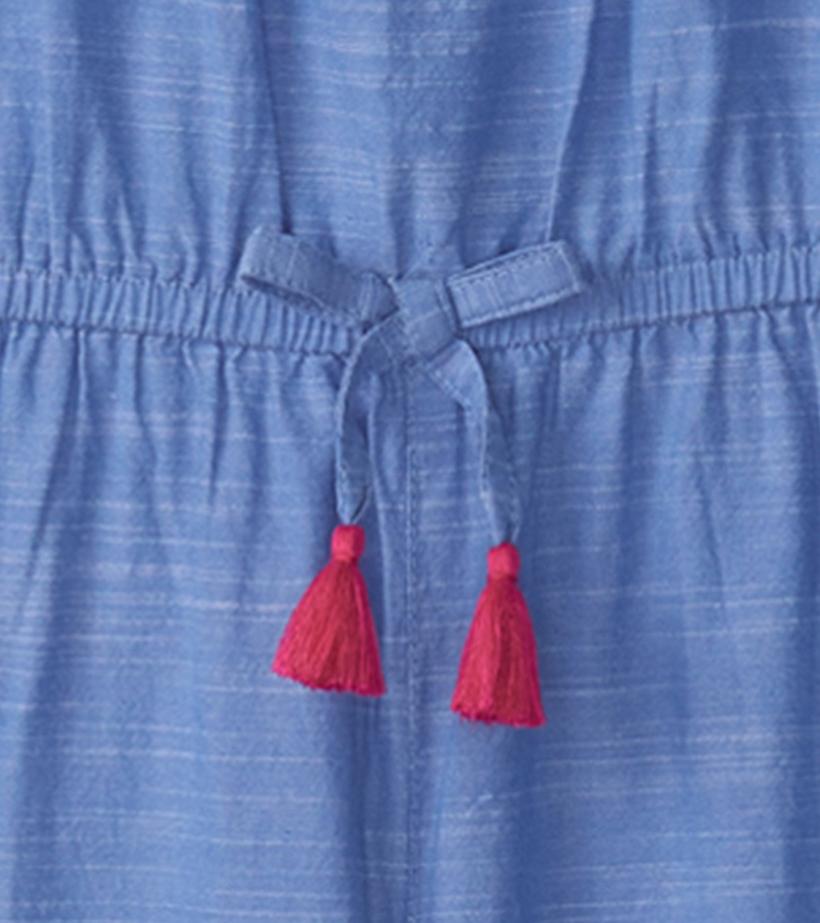 Girls Girls Chambray Smocked Jumpsuit | Hatley Rompers