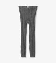 Girls Girls Charcoal Cable Knit Tights | Hatley Bottoms
