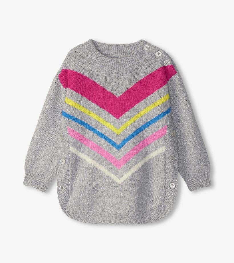 Girls Girls Chevron Stripe Chunky Sweater Tunic | Hatley Sweaters