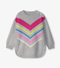 Girls Girls Chevron Stripe Chunky Sweater Tunic | Hatley Sweaters