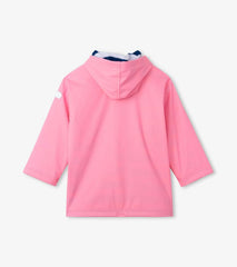 Girls Girls Classic Pink Zip-Up Rain Jacket | Hatley Rainwear