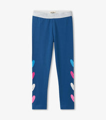 Girls Girls Colourful Hearts Fun Waist Leggings | Hatley Bottoms