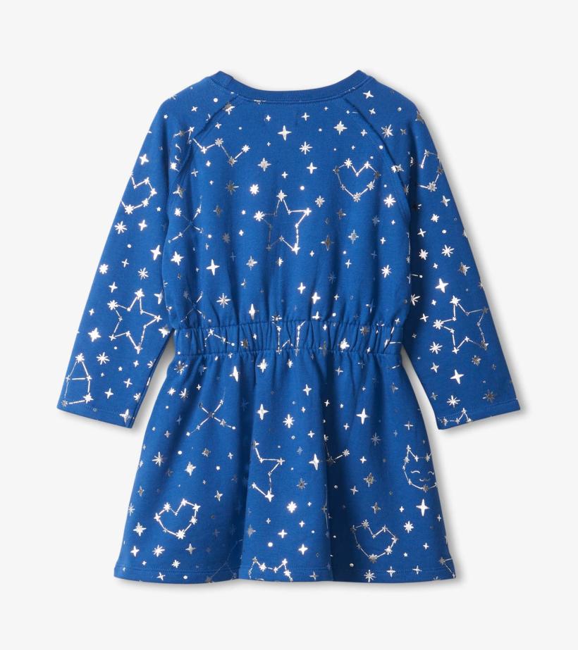 Girls Girls Constellations Waist Terry Dress | Hatley Dresses